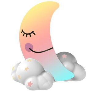 Moon Night Light Plays "Brahms Lullaby" Color Changing Light